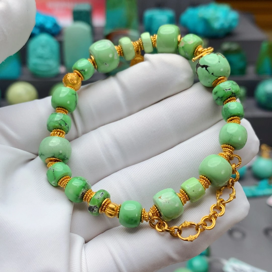 绿松石配饰18K金镶嵌