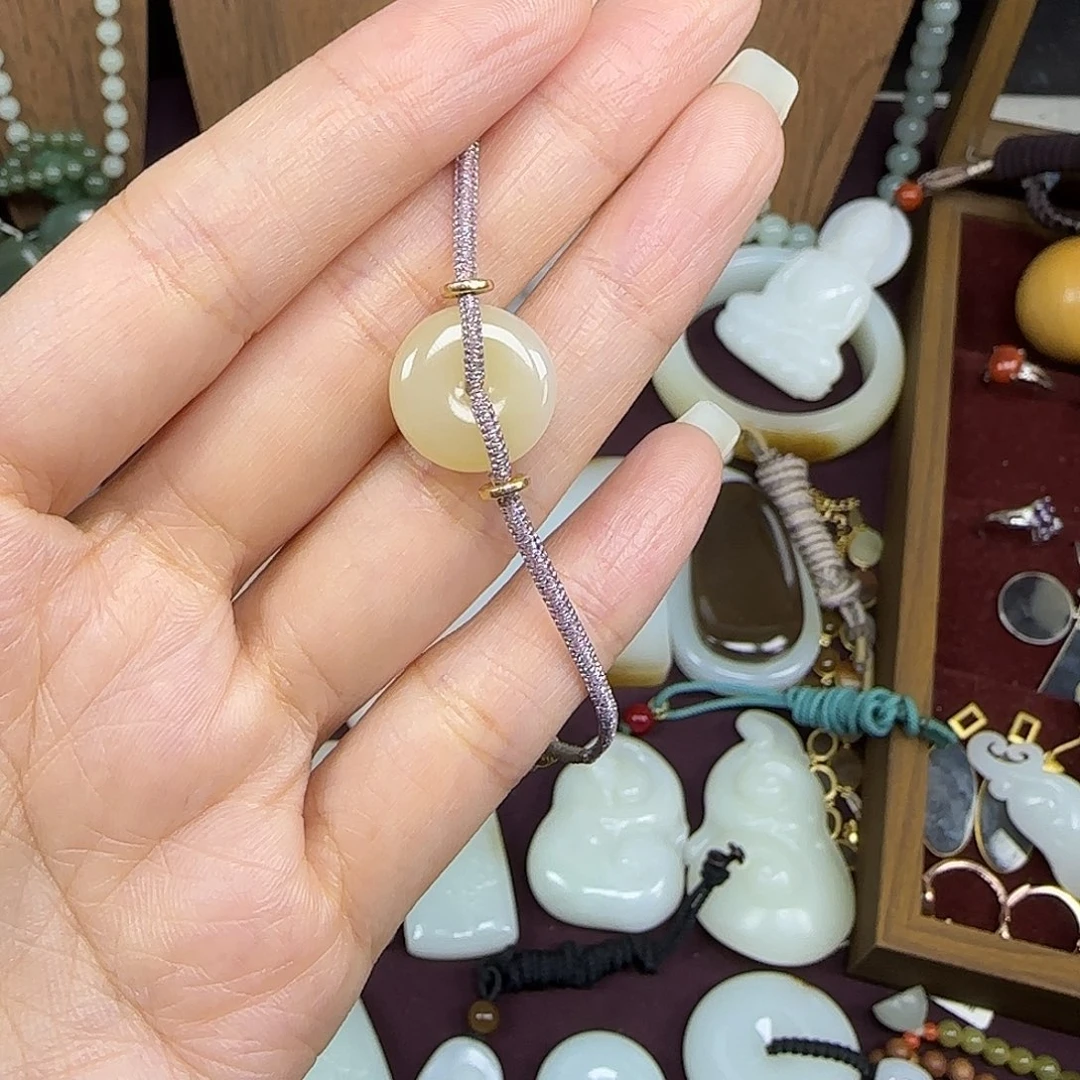 和田玉未镶嵌手链