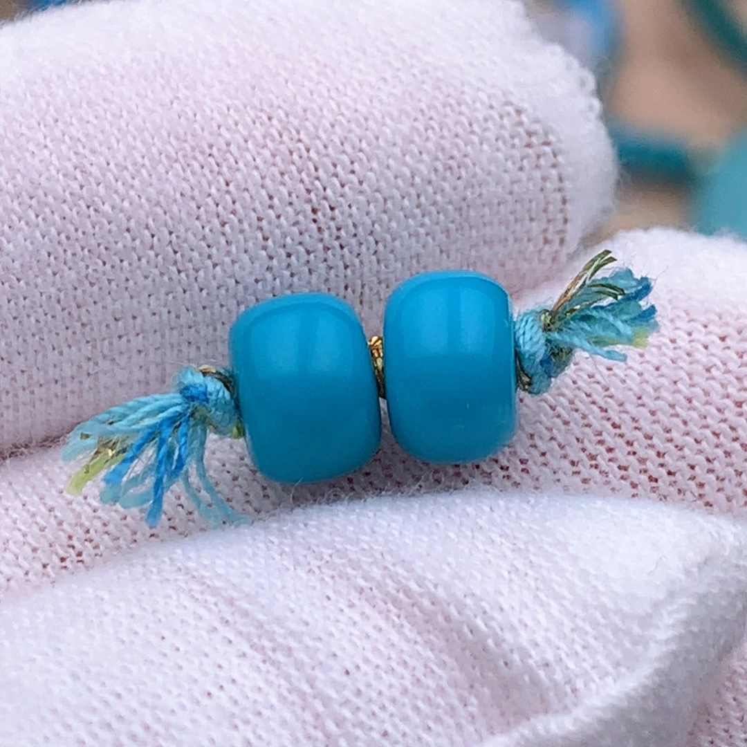 绿松石未镶嵌珠宝奇石7.2mm