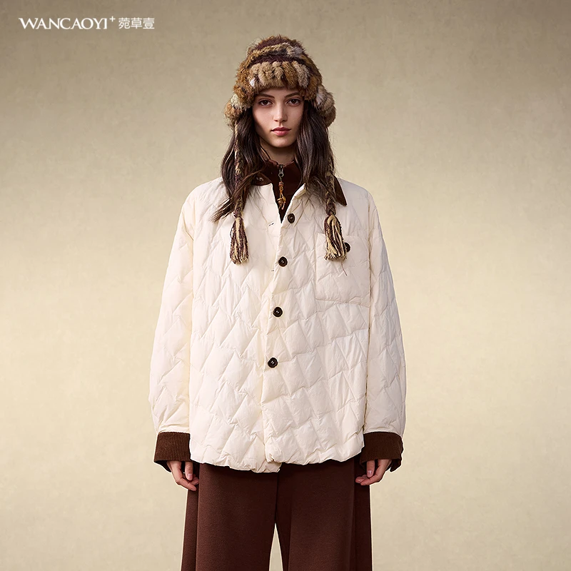 【商场同款】菀草壹2025冬季新款厚款时尚羽绒外套Y26321551
