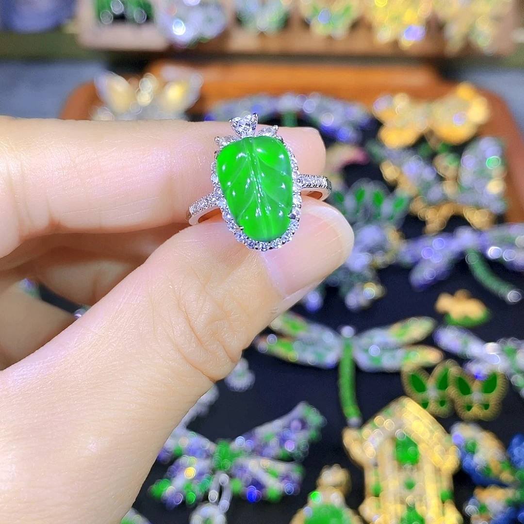 吊坠(不含链)银S925镶嵌翡翠