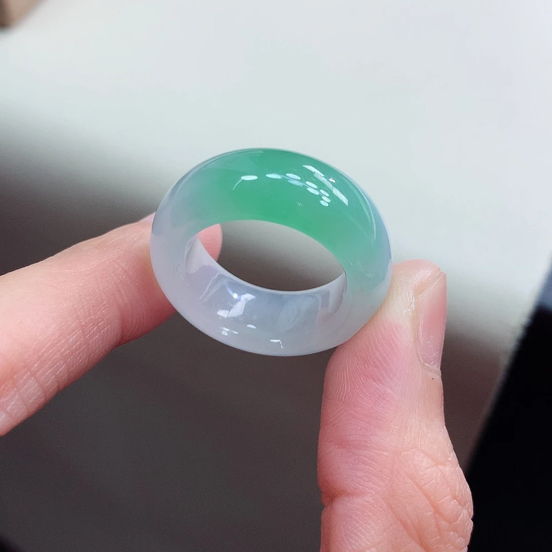 未镶嵌戒圈翡翠12-13号