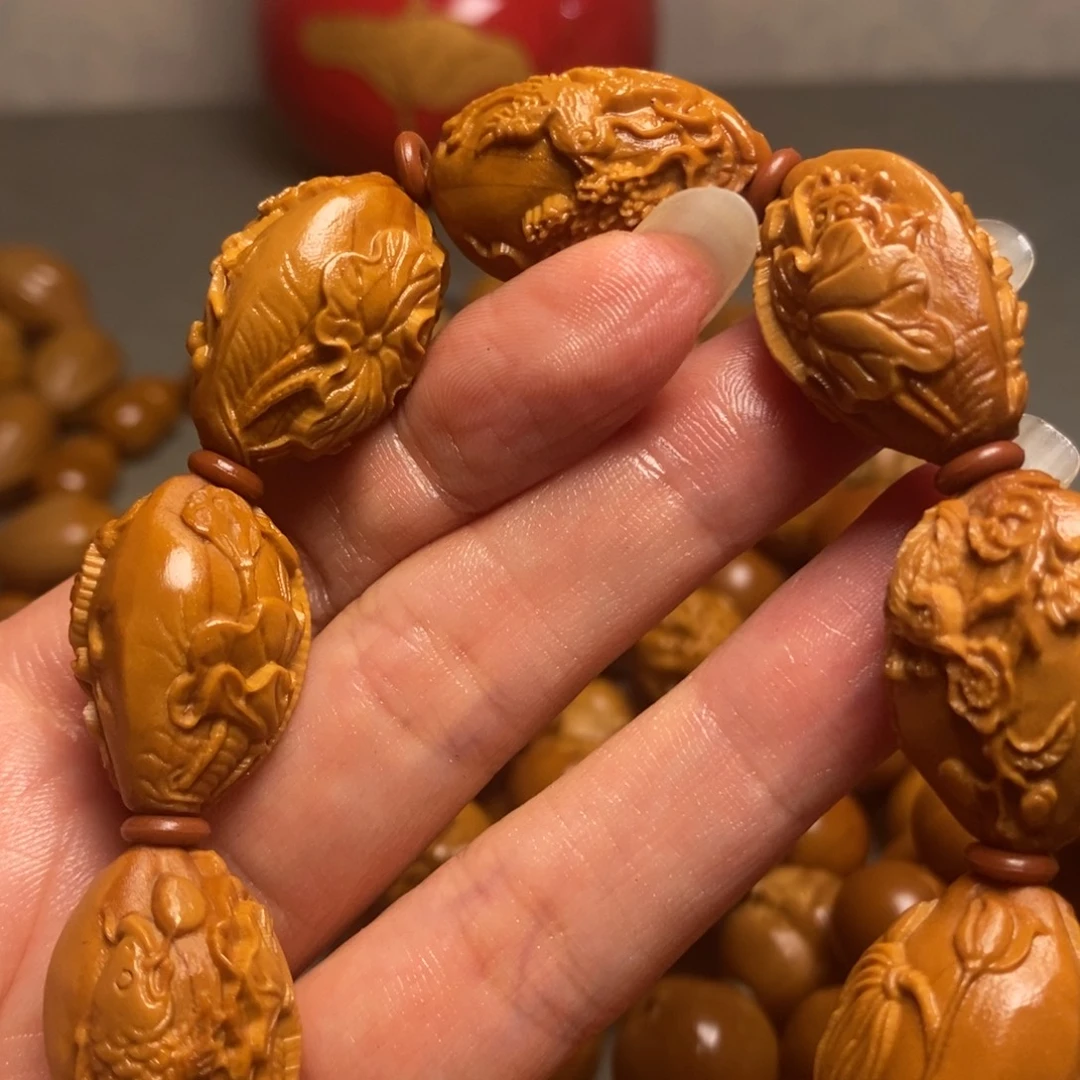 橄榄核手串/手链鸟语花香