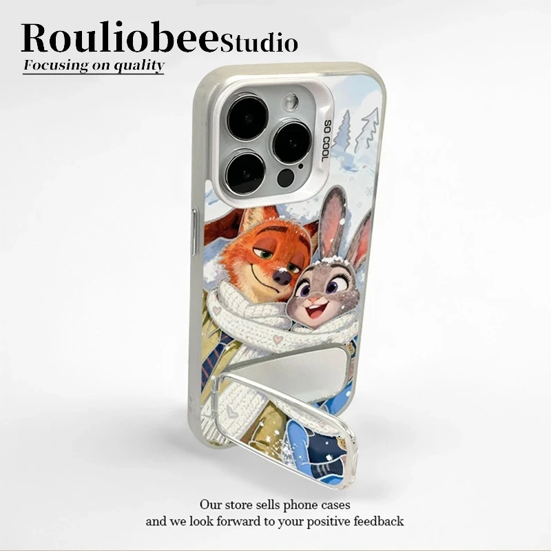 欧克里里围巾朱迪和尼克支架适用苹果17/16手机壳华为vivoppo小米