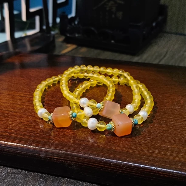 【书记甄选】原创蜜蜡单圈手链 多样性发一件 约5mm  GD1087