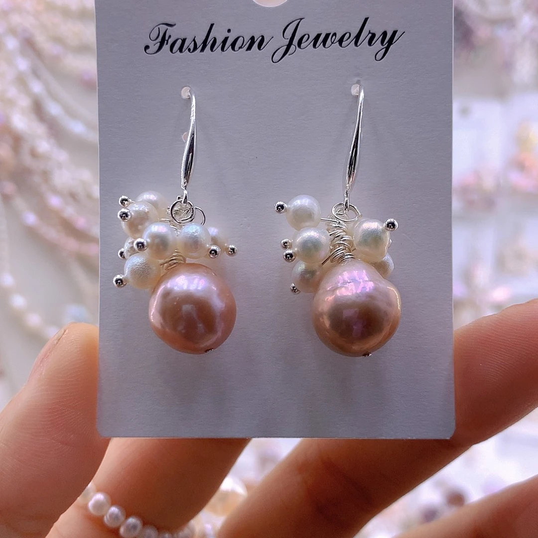 淡水珍珠耳饰未镶嵌