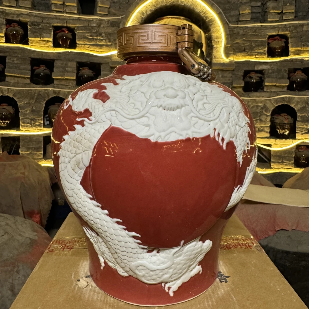 赖窖大龙红坛徽派浓香型白酒优级绵柔入口浓郁52度2500ml/坛
