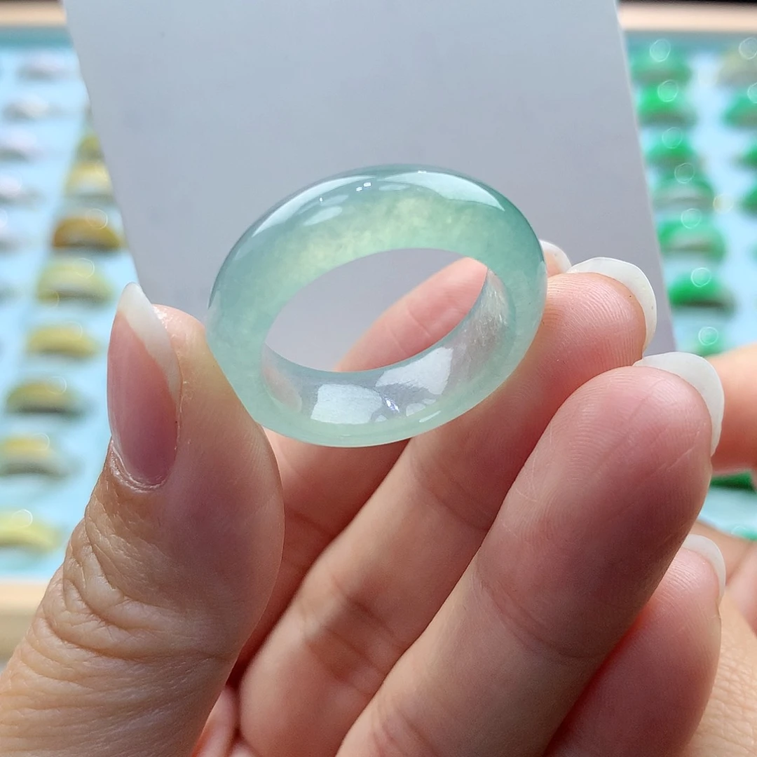 翡翠戒指未镶嵌2021圈