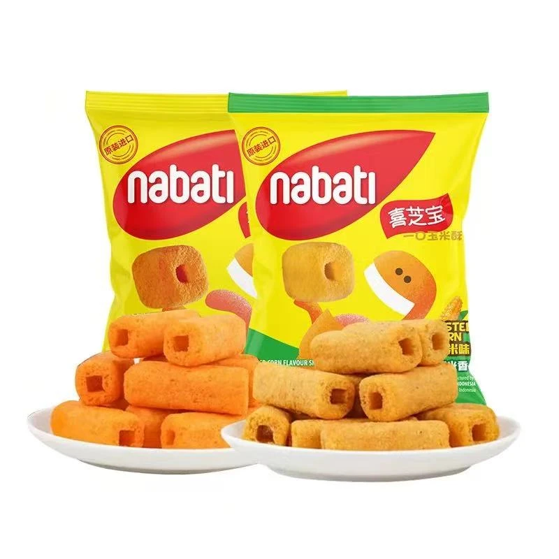 丽芝士喜芝宝一口玉米酥(烤玉米味膨化食品)50g*12