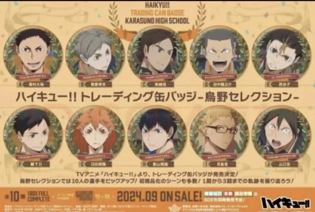 【日谷】排球少年圣诞花环乌野吧唧盲盒（代拆）