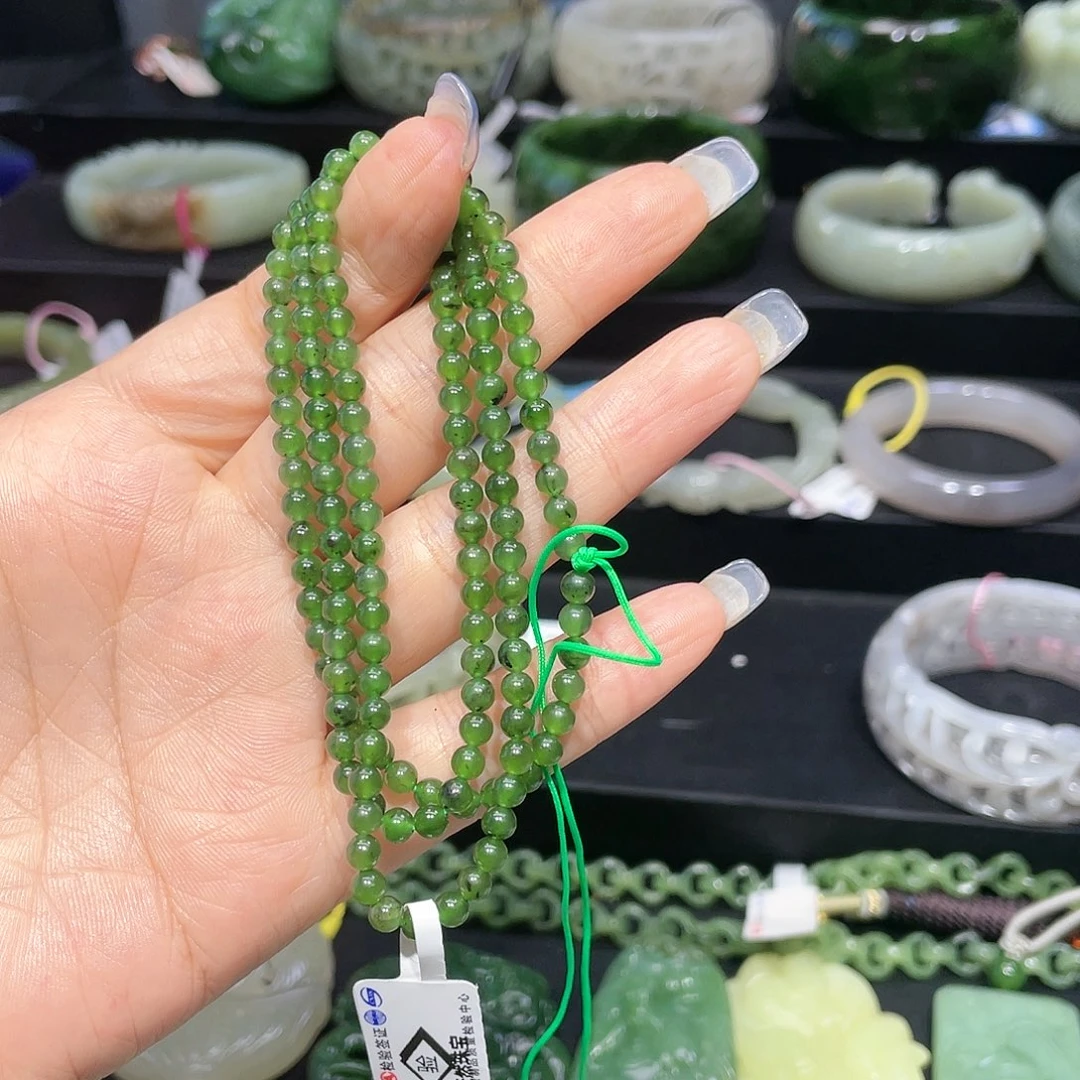 【闪购商品】和田玉珠链未镶嵌