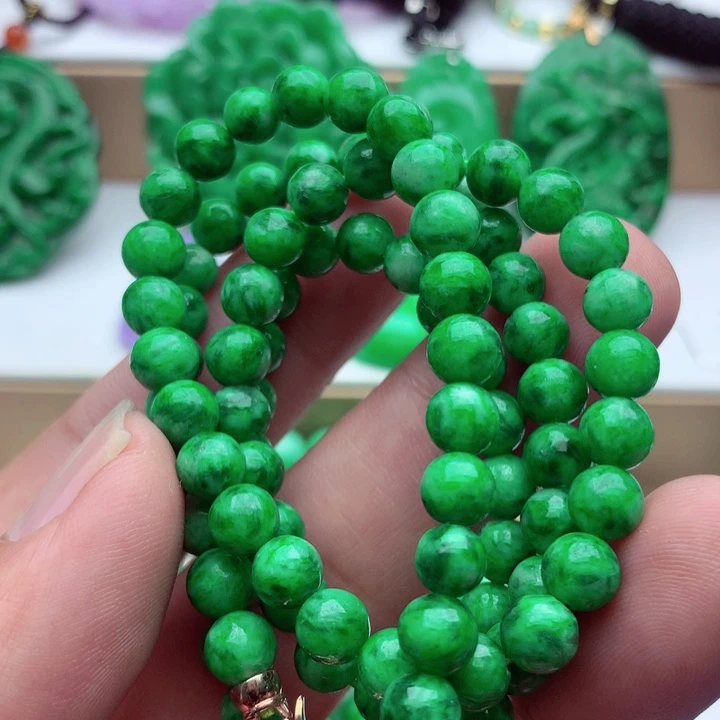 翡翠未镶嵌毛衣链