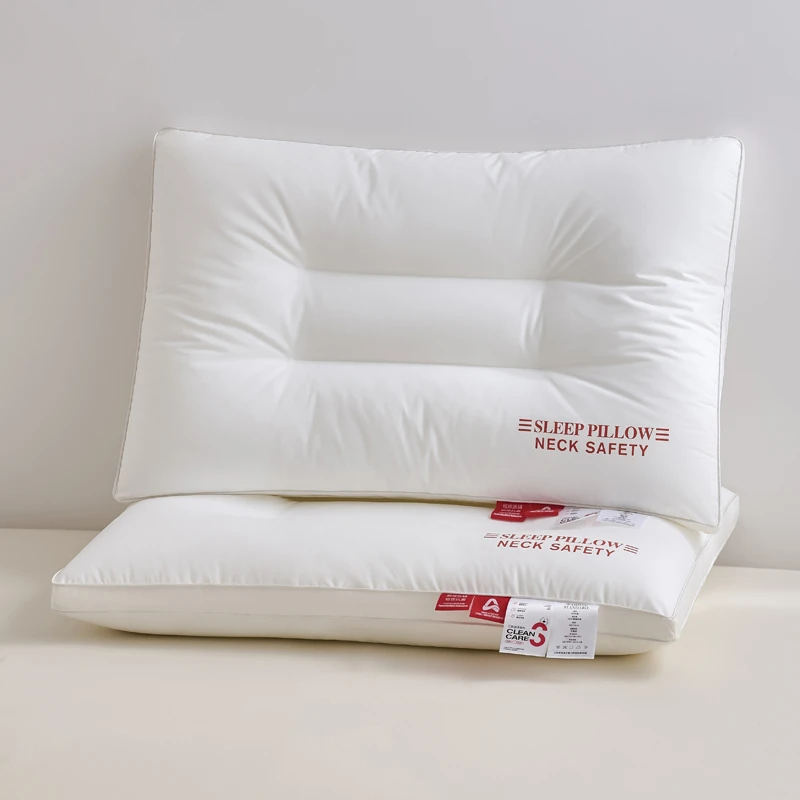 一对装全棉枕头三防可水洗枕芯防水油污成人护颈椎宿舍枕头酒店枕
