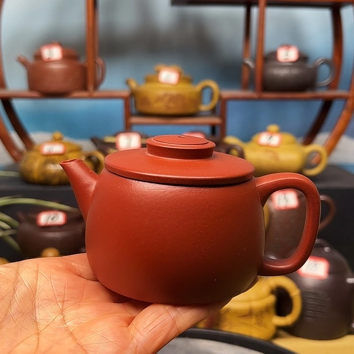 紫砂茶壶微瑕不带证书礼盒130cc