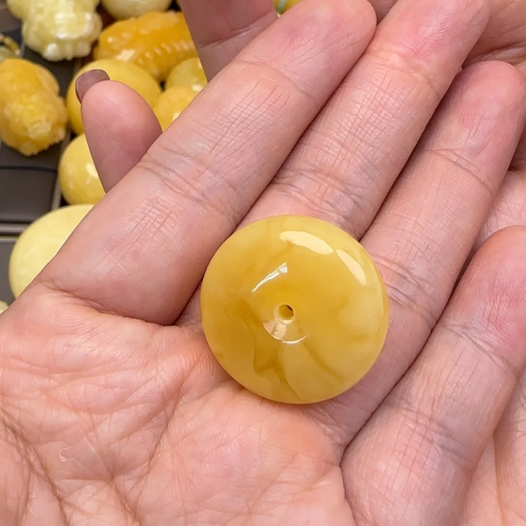 蜜蜡颈饰未镶嵌南*天然蜜蜡