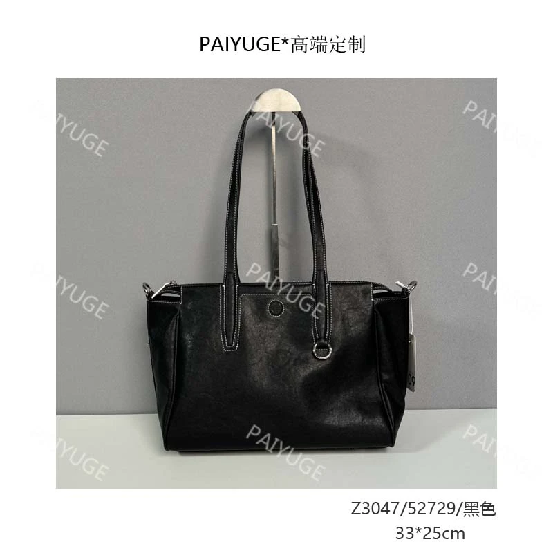 Z3047/52729/黑色 paiyuge高端订制百搭女士手提单肩1902孤品