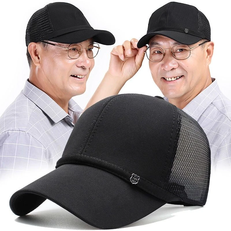 春夏季老人帽子男爷爷老头遮阳棒球帽爸爸鸭舌帽中老年夏天太阳帽