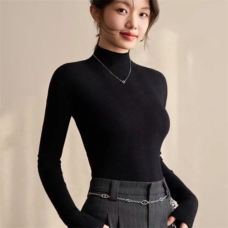 222大童亲子时尚休闲中领毛衣打底衫