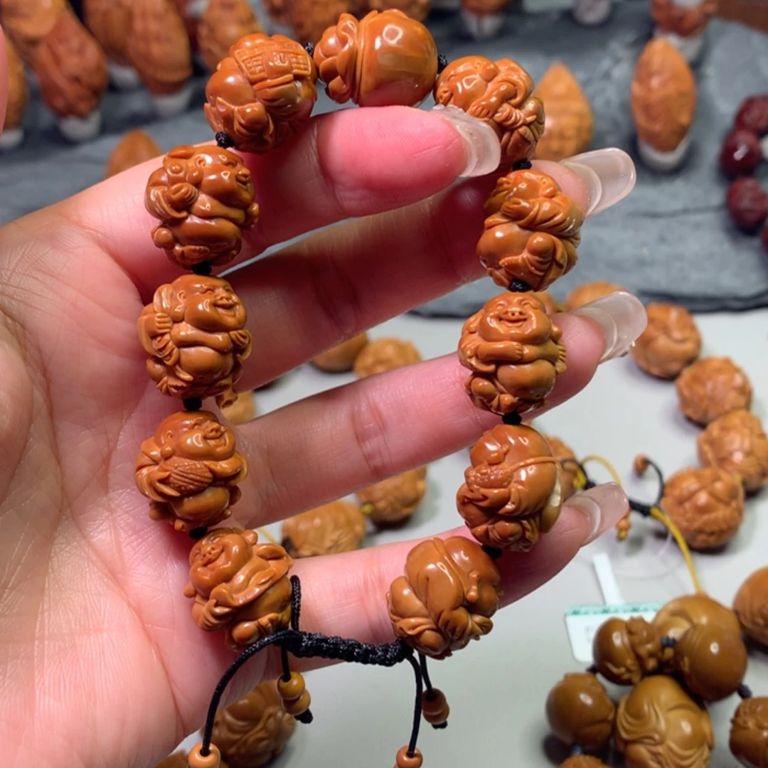 【闪购商品】橄榄核手串/手链持****.十小弥勒