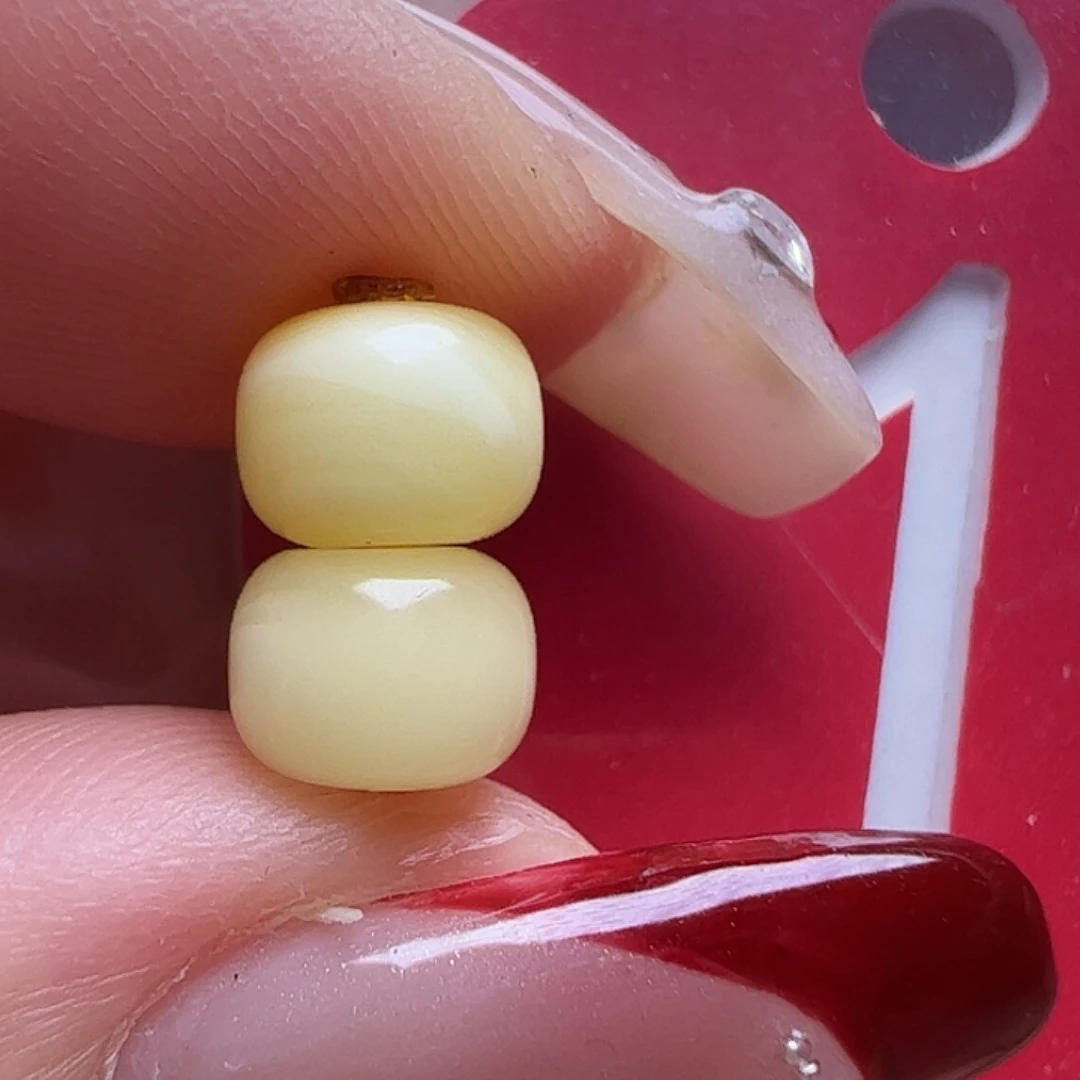 蜜蜡未镶嵌珠宝奇石6mm白蜡老型