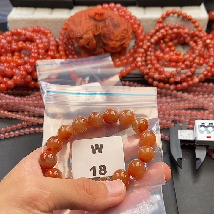 南红玛瑙未镶嵌多样性发货默认微瑕称重11mm