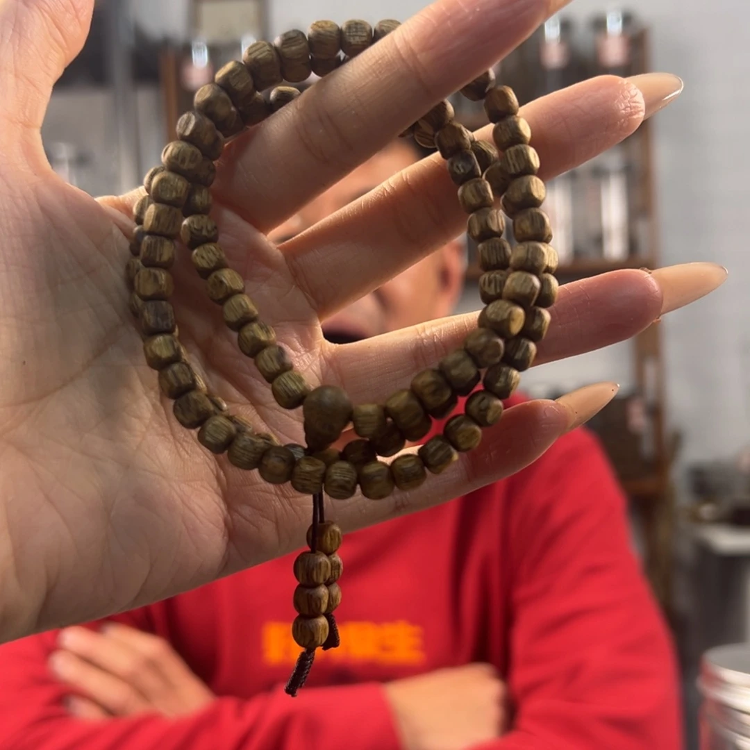 沉香手串奇楠沉香卡5四方珠多多样性发一