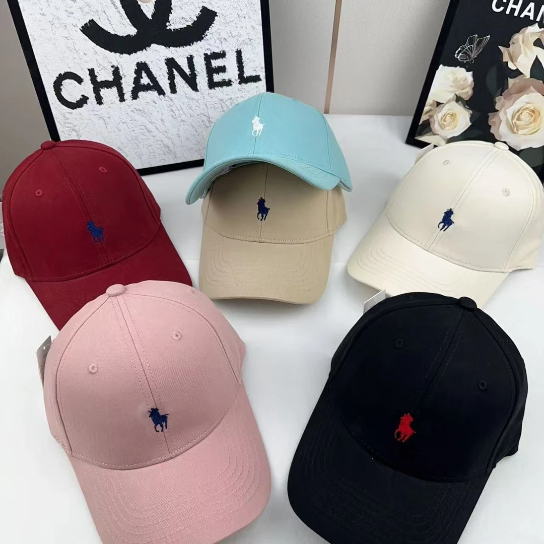 小马刺绣情侣地雷系棒球帽极简风运动帽米奇帽子鸭舌帽刺绣遮阳帽