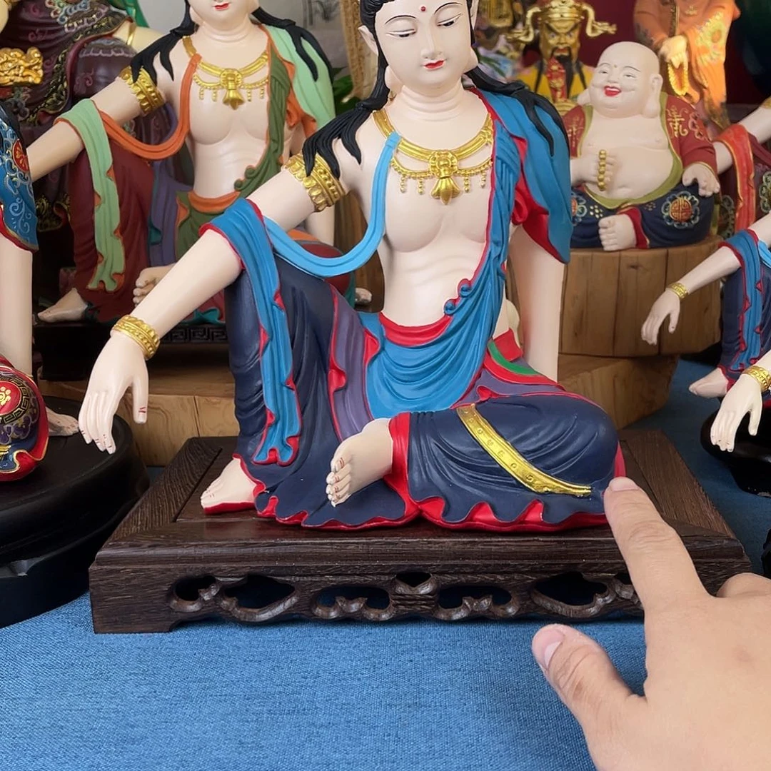 ༺***༻石材自在观音摆件30