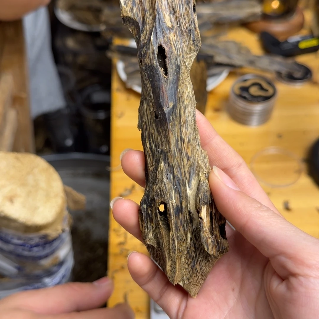 沉香沉香碎屑紫棋品种块料26克