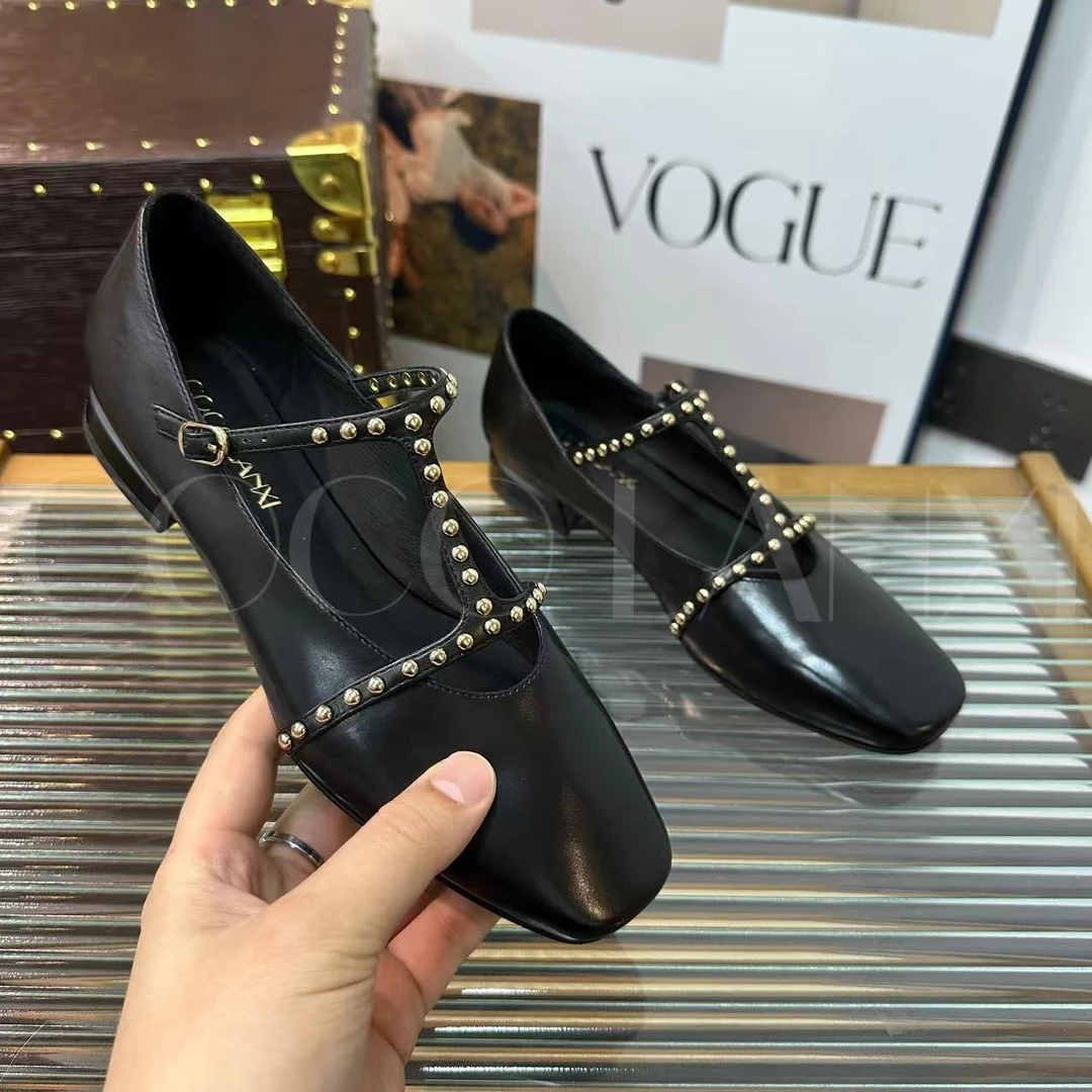 【若希】优雅气质真皮女士小单鞋韩系温柔软底25DX160LX