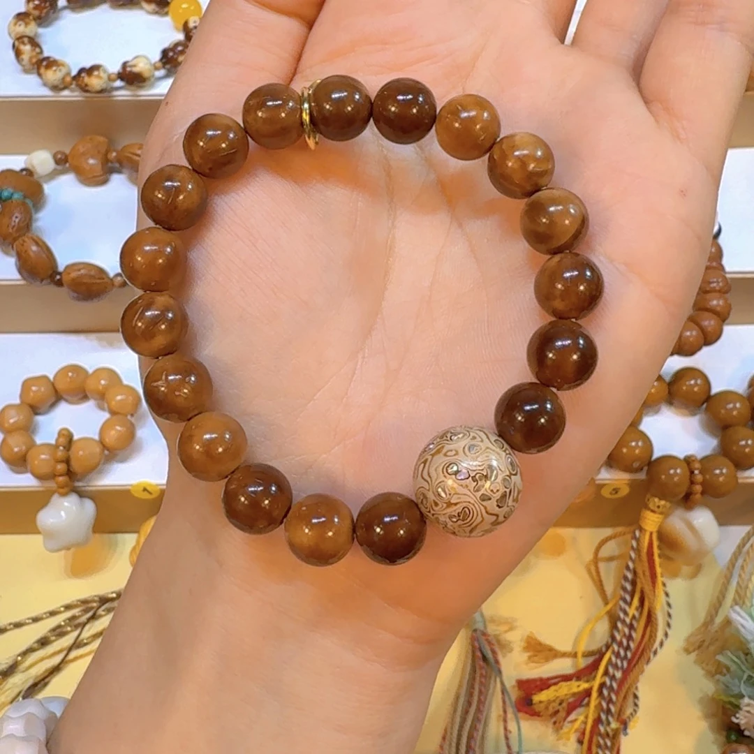 星月菩提手串库克大漆珠