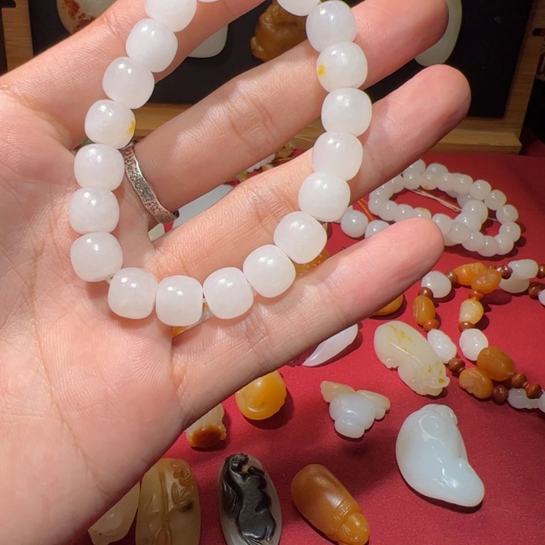 和田玉未镶嵌手绳