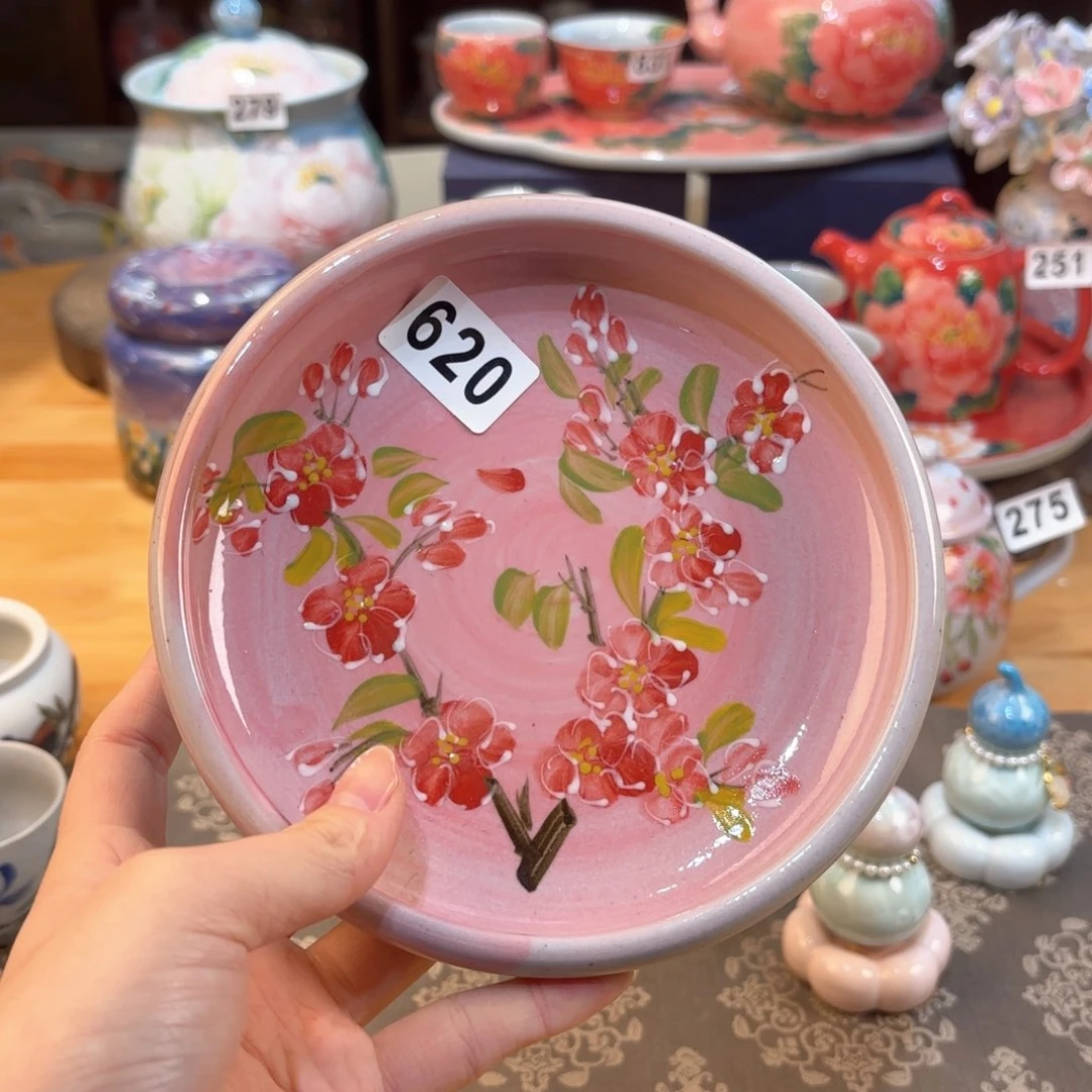 景德镇手绘高温釉下彩陶瓷茶具