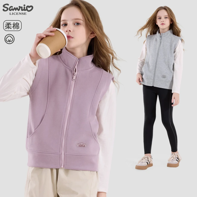 女童马甲春秋装儿童背心2025新款洋气大童外穿上衣女孩秋冬内搭