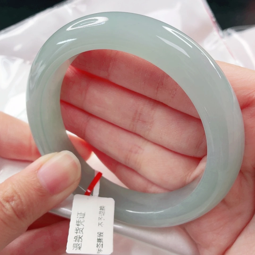 翡翠未镶嵌手镯59-60圈x429