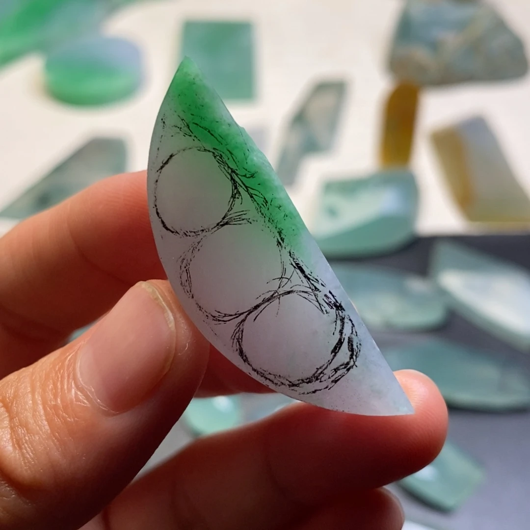 定制翡翠未镶嵌天然缅甸翡翠A货