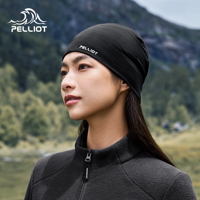 【P系列】伯希和运动保暖帽男美利奴羊毛保暖滑雪骑行户外帽子女