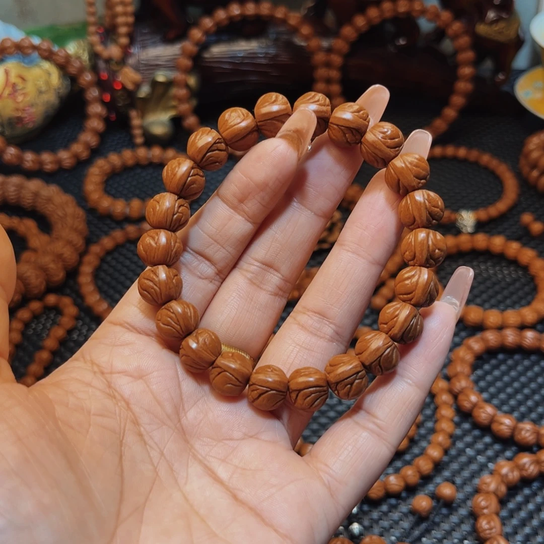 手串桃核12老树树籽玉龙脊单圈