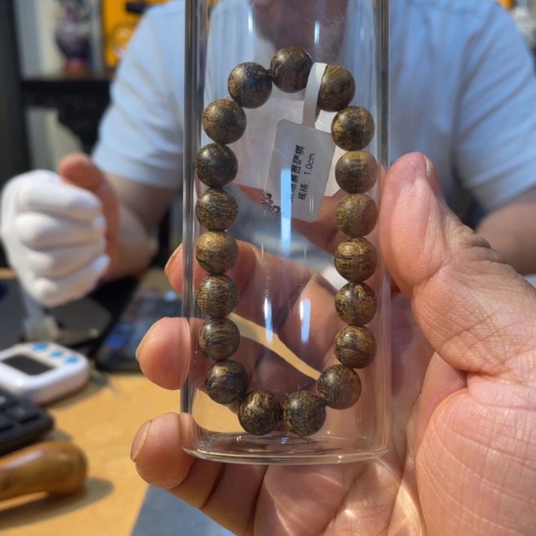 完***暴檀香紫檀（小叶紫檀）1.0的香木手串