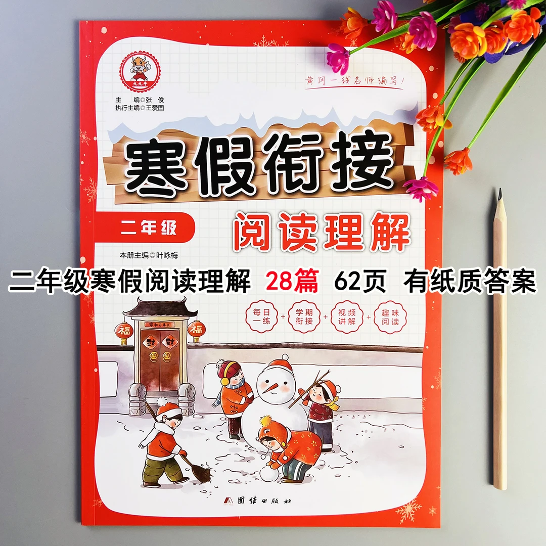 寒假衔接阅读理解二年级语文阅读理解每日一练寒假课外阅读练习册