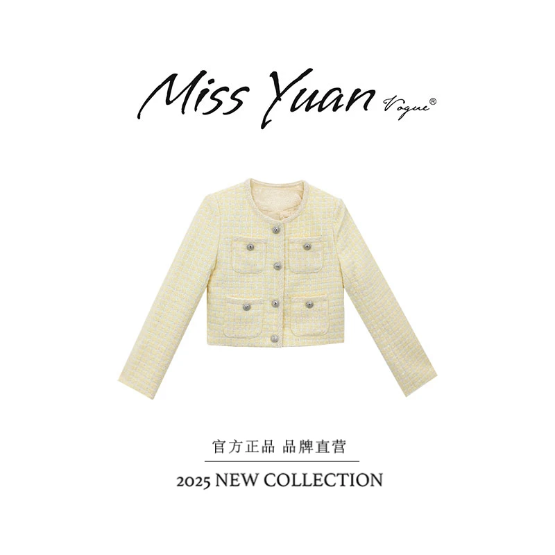 M.Y. 媛总 2025秋冬季设计感小香风短款长袖短外套1MY6155Q