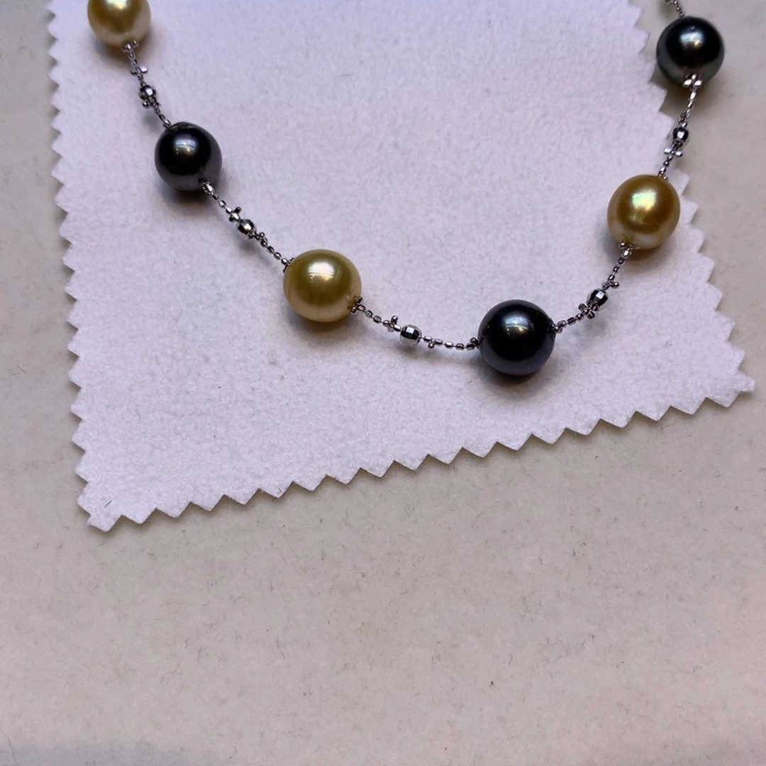 颈饰银S925镶嵌海水珍珠