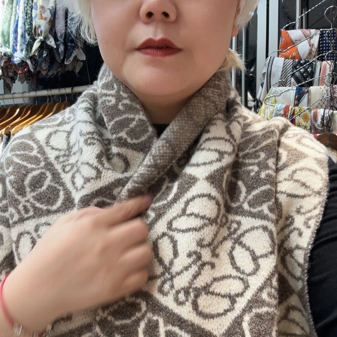 美丽诺羊毛围巾卡