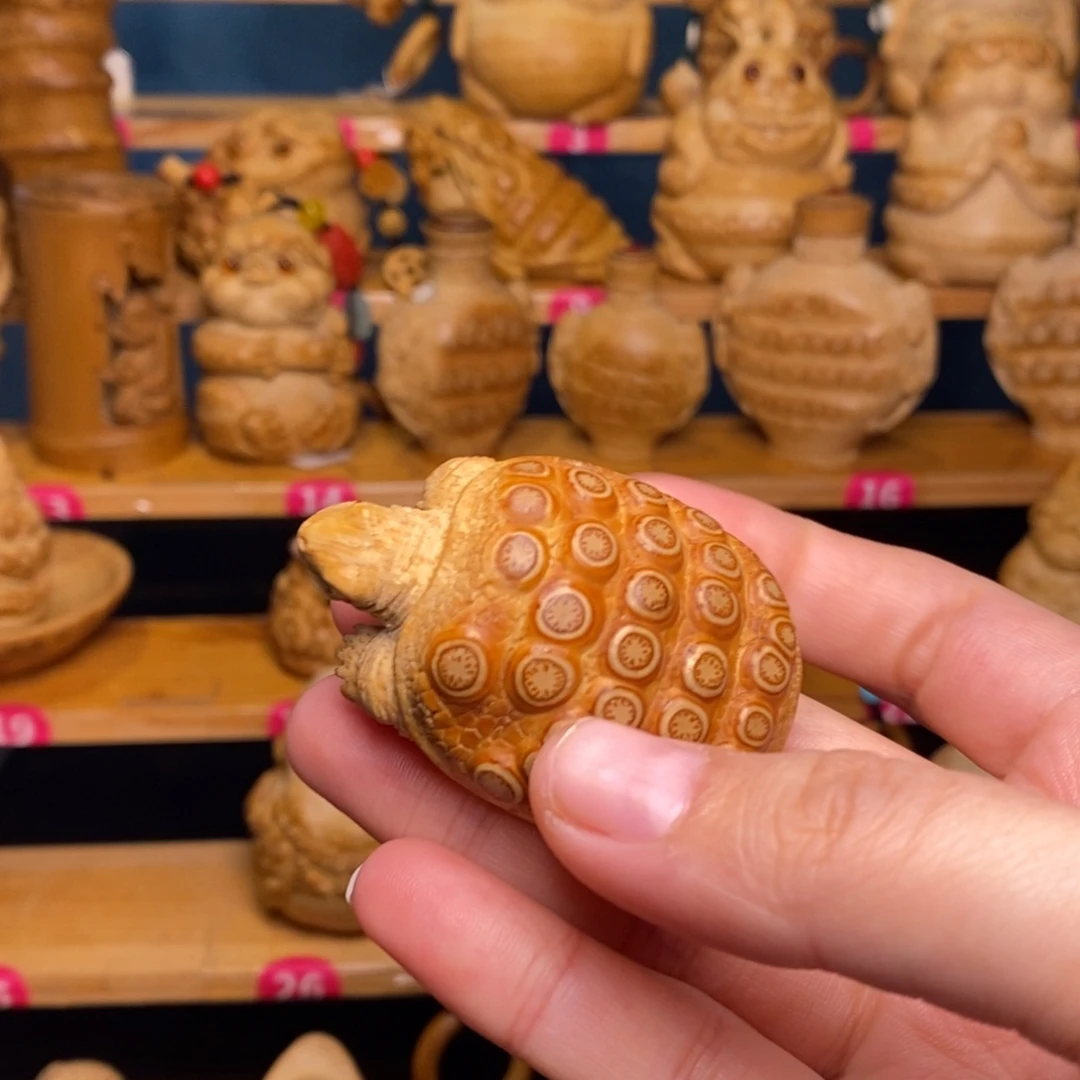 旺***猫竹乌龟竹雕精工制作