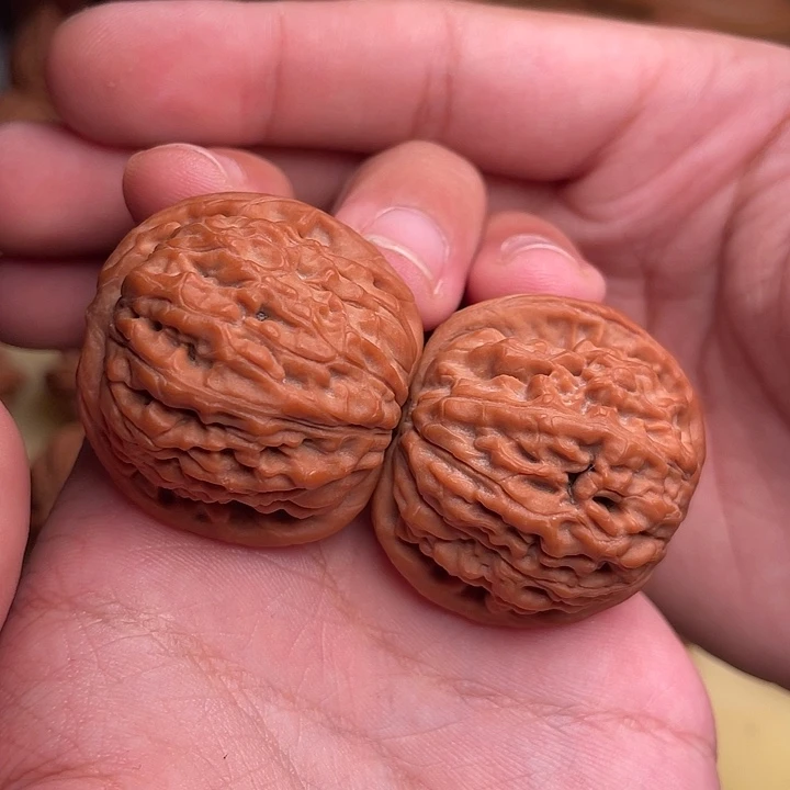 虾***狗文玩核桃把件莲花