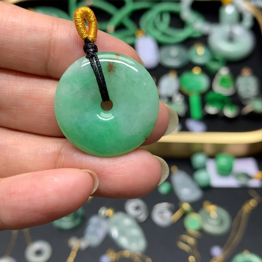 吊坠(不含链)未镶嵌翡翠有纹裂