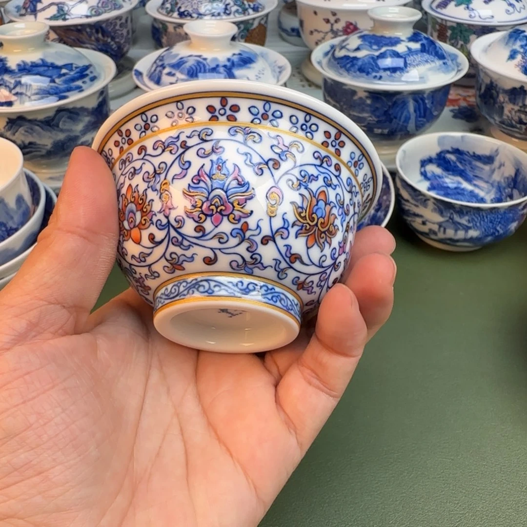 陶纯手工纯手绘茶具268