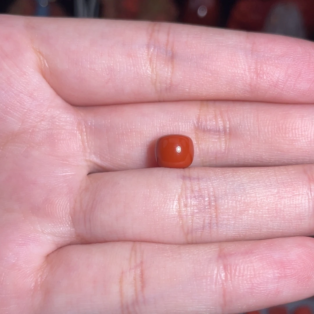 未镶嵌瓦西老型8mm南红玛瑙