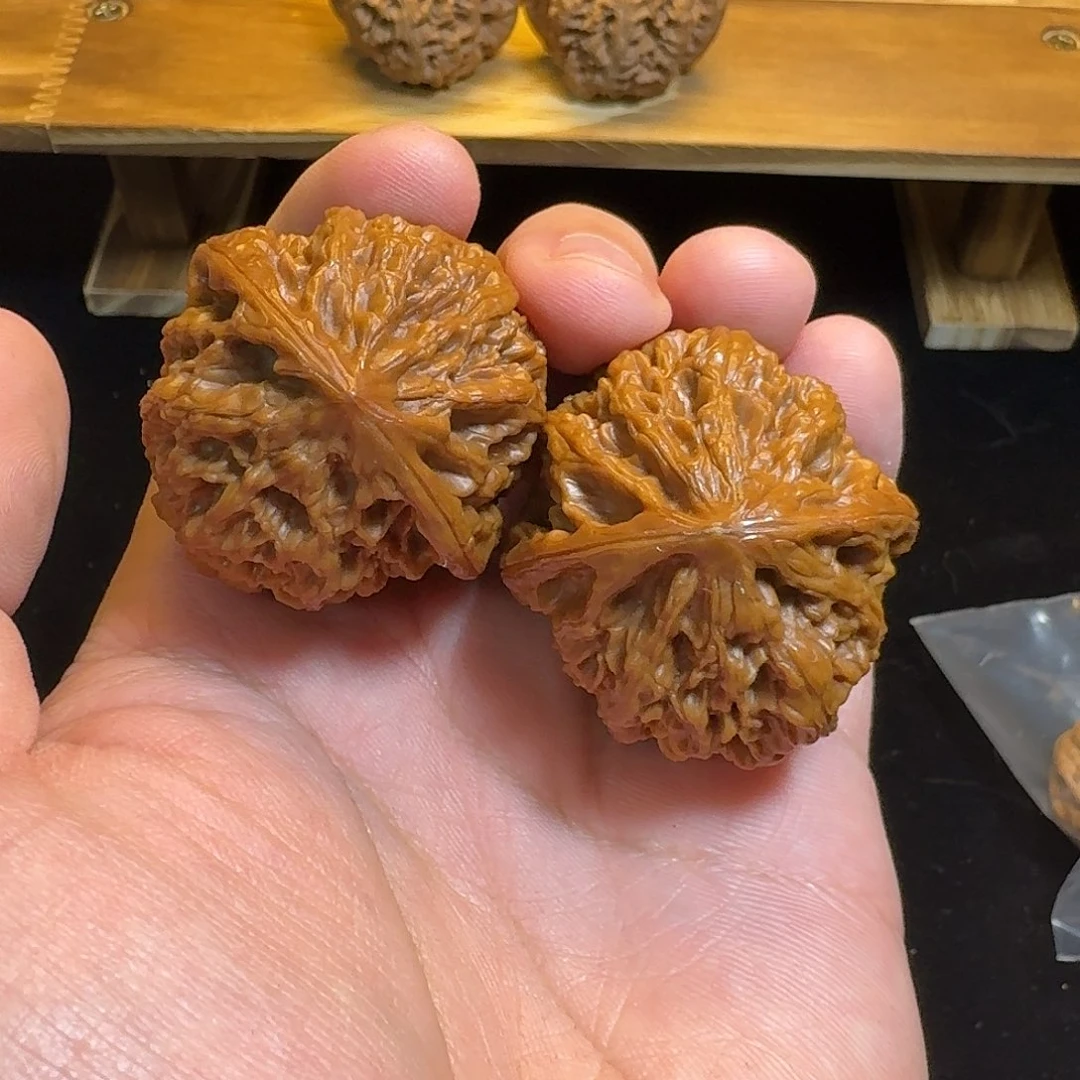 把件文玩核桃40野牛狮子头