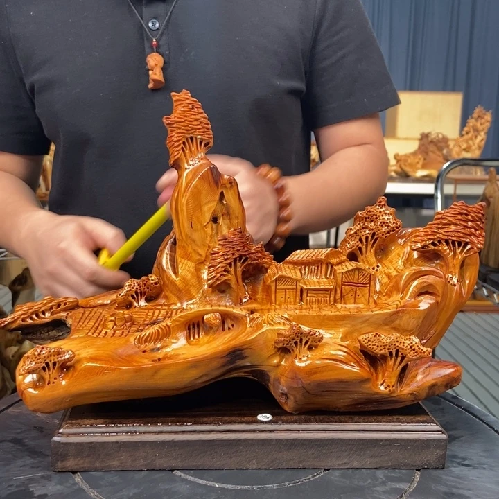 柏木（崖柏）山水倒流香送两盒香